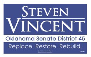 In Oklahoma State Senate District 45, For Steven Vincent